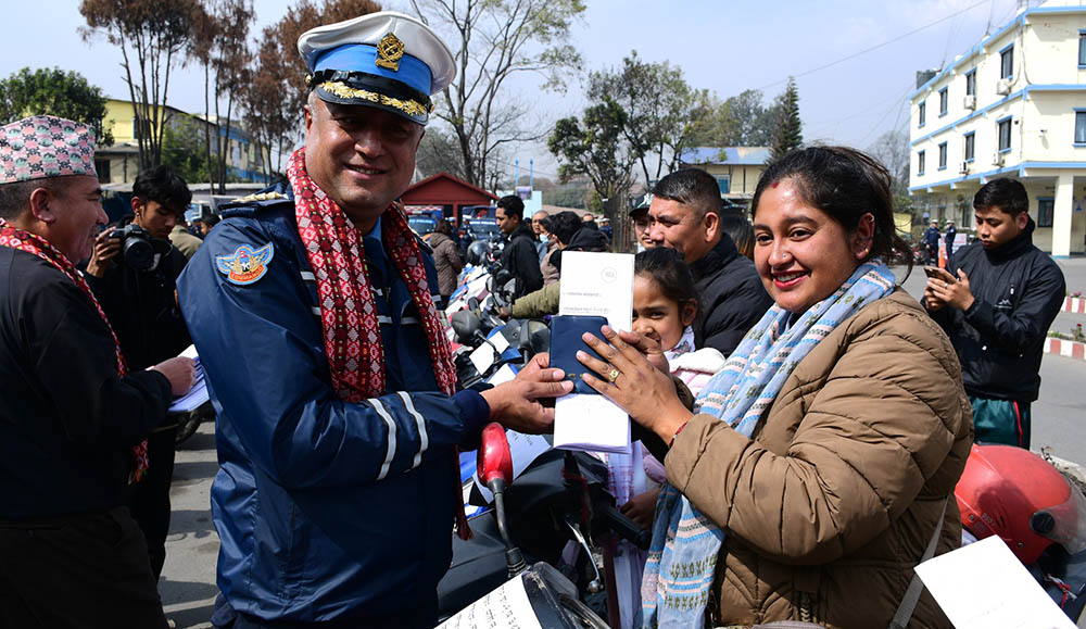 काठमाडौं उपत्यकामा चोरीका ५३ दुईपाङ्ग्रे सवारी साधन धनीलाई फिर्ता