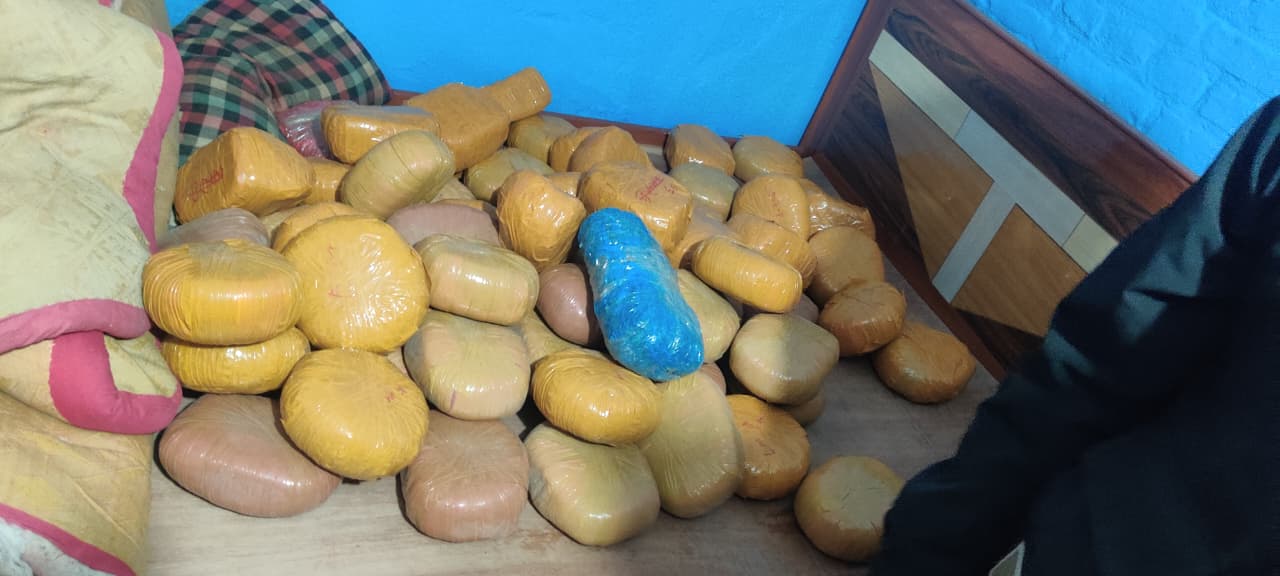 नागार्जुनबाट ७५ केजीभन्दा बढी लागुऔषध बरामद, दुई जना पक्राउ