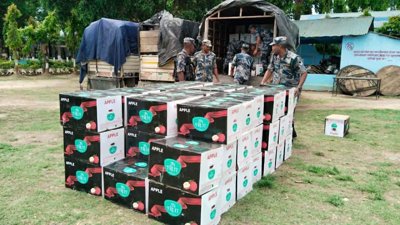 तीन गाडी स्याउ सशस्त्र प्रहरीको नियन्त्रणमा