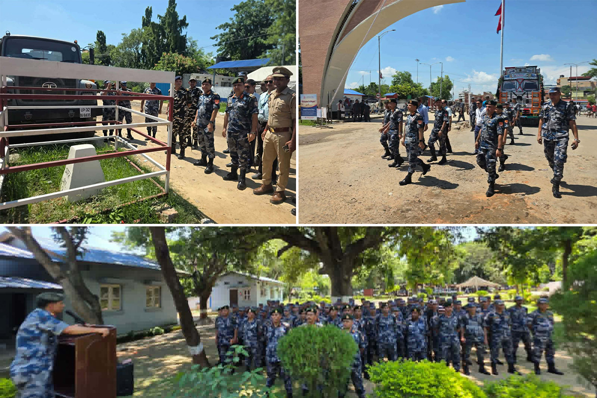 सीमा नाकामा हुनसक्ने अबैध गतिविधि नियन्त्रण गर्न सशस्त्रका आईजीको निर्देशन